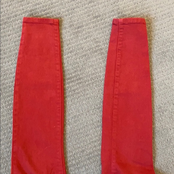 EUC American Apparel Red Jeans Size 25 - Picture 3 of 6
